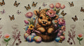 Cup Wrap-Easter Highland Cow