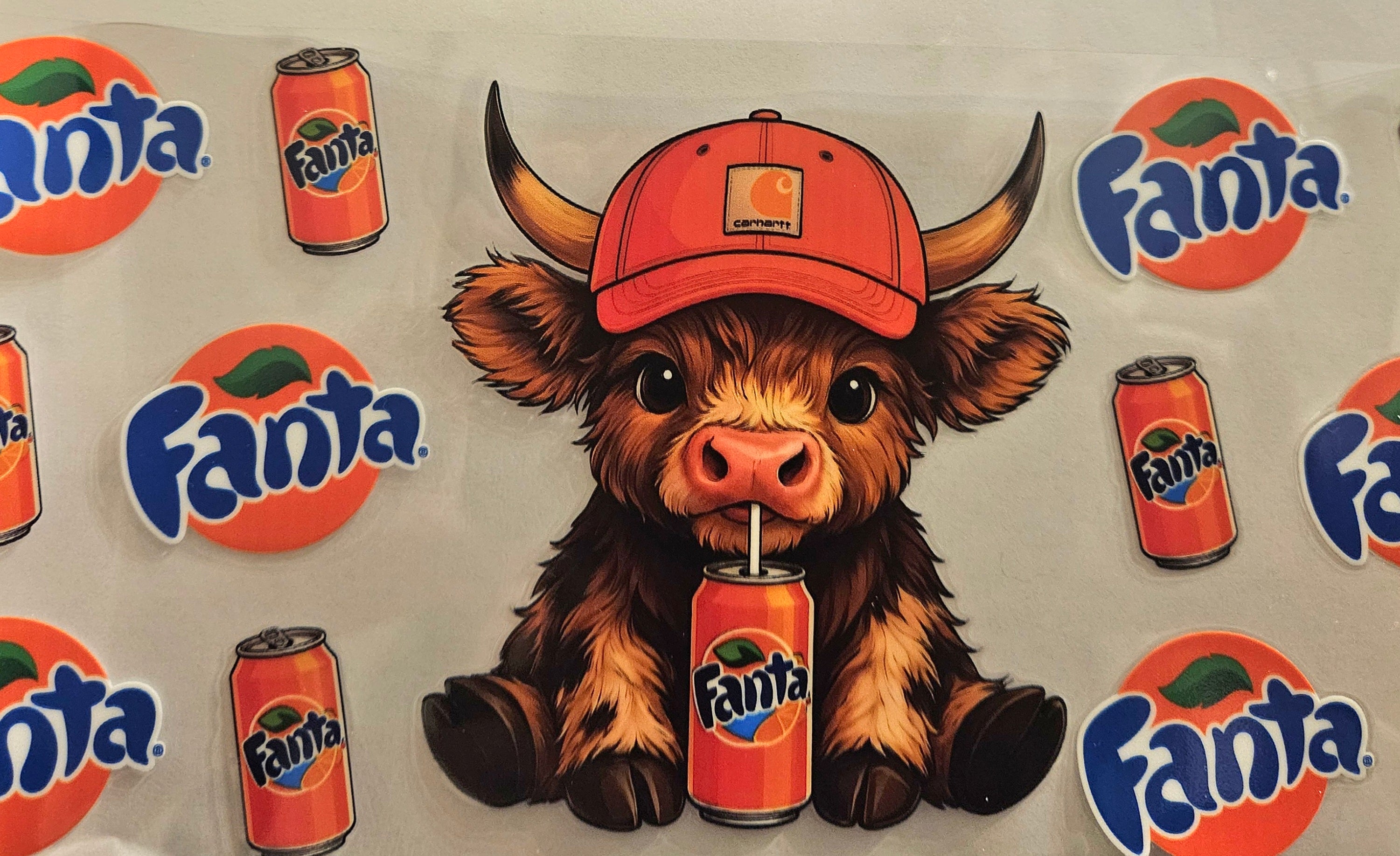 Cup Wrap-Highland Cow Fanta