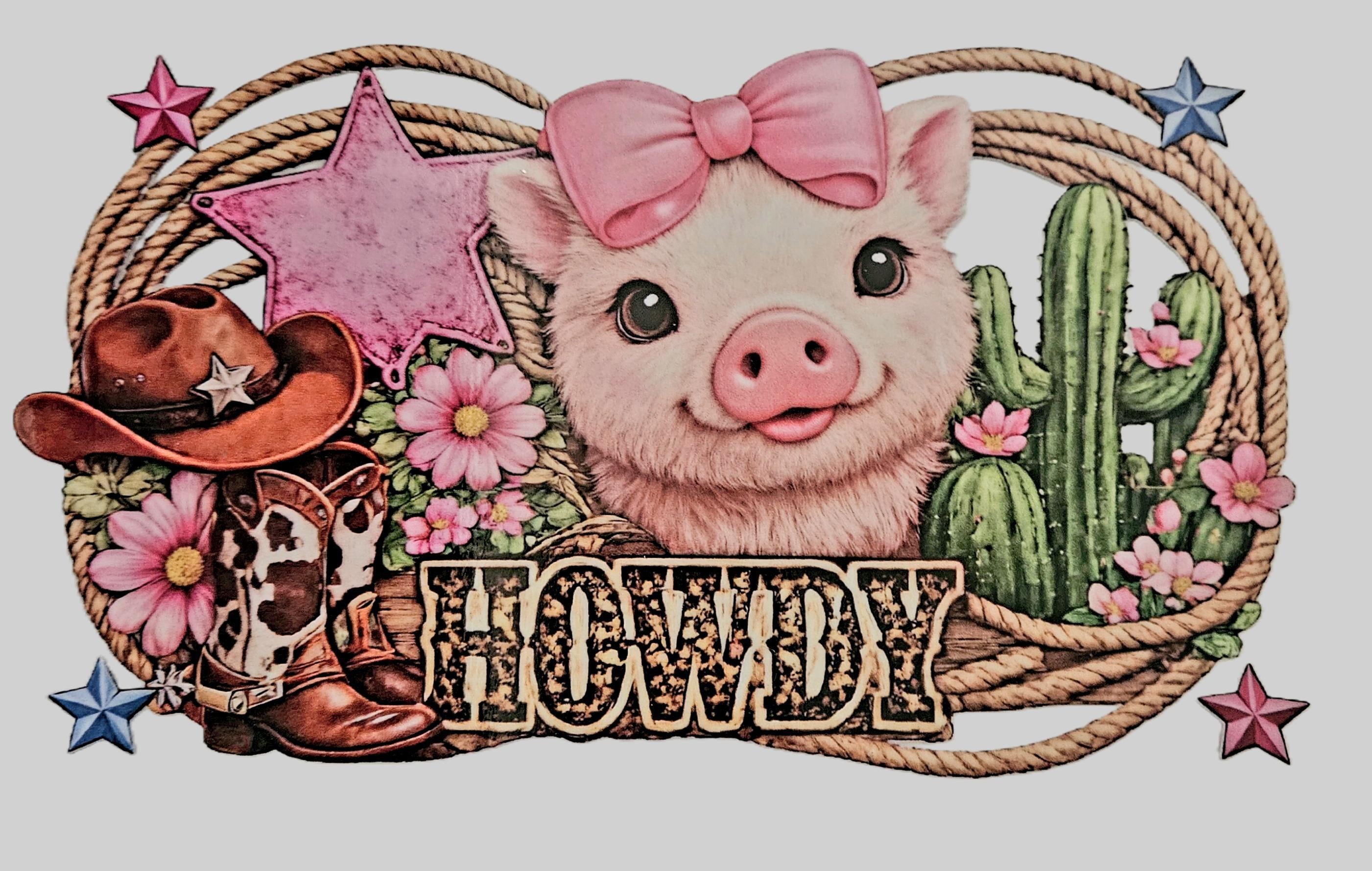 Cup Wrap - Howdy Pig