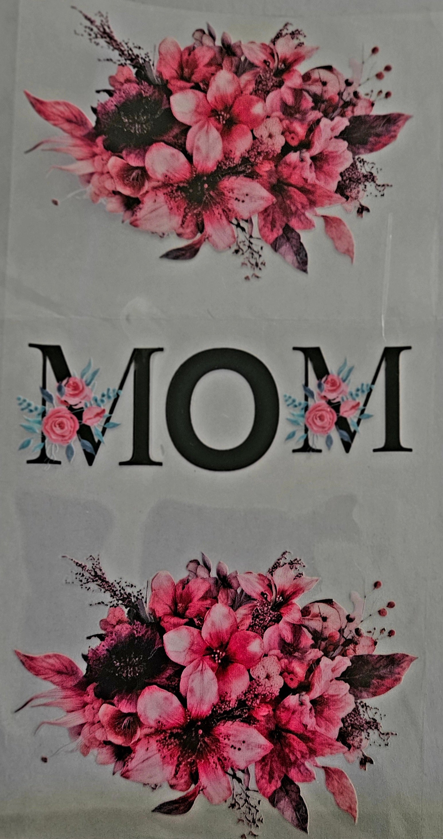 Cup Wraps -Mom Pink Flowers