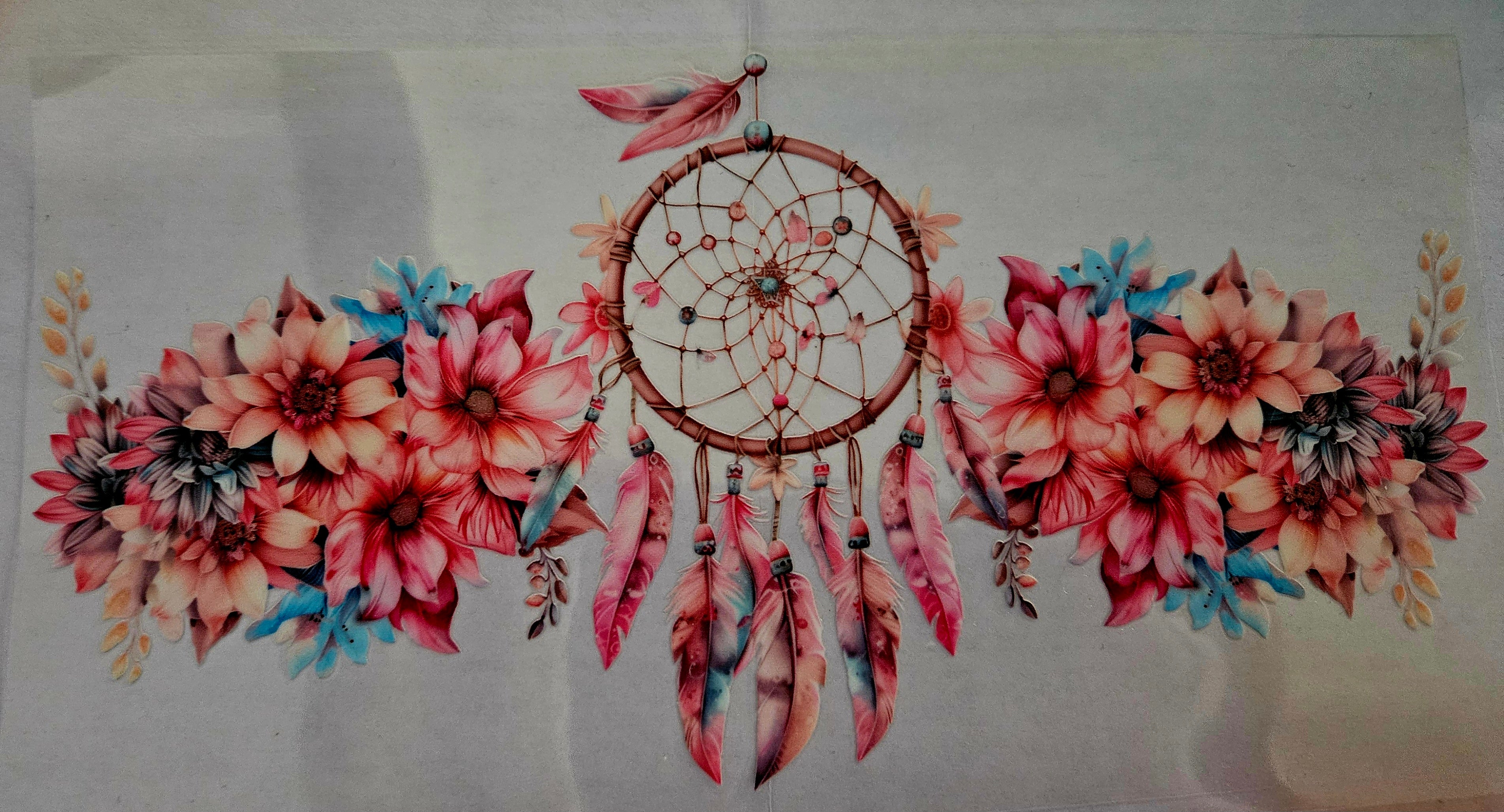 Cup Wrap- Floral Dreamcatcher