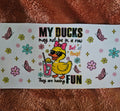 Cup Wrap- Ducks in a Row