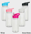 10 oz Snow Globe  Kids Water Bottle